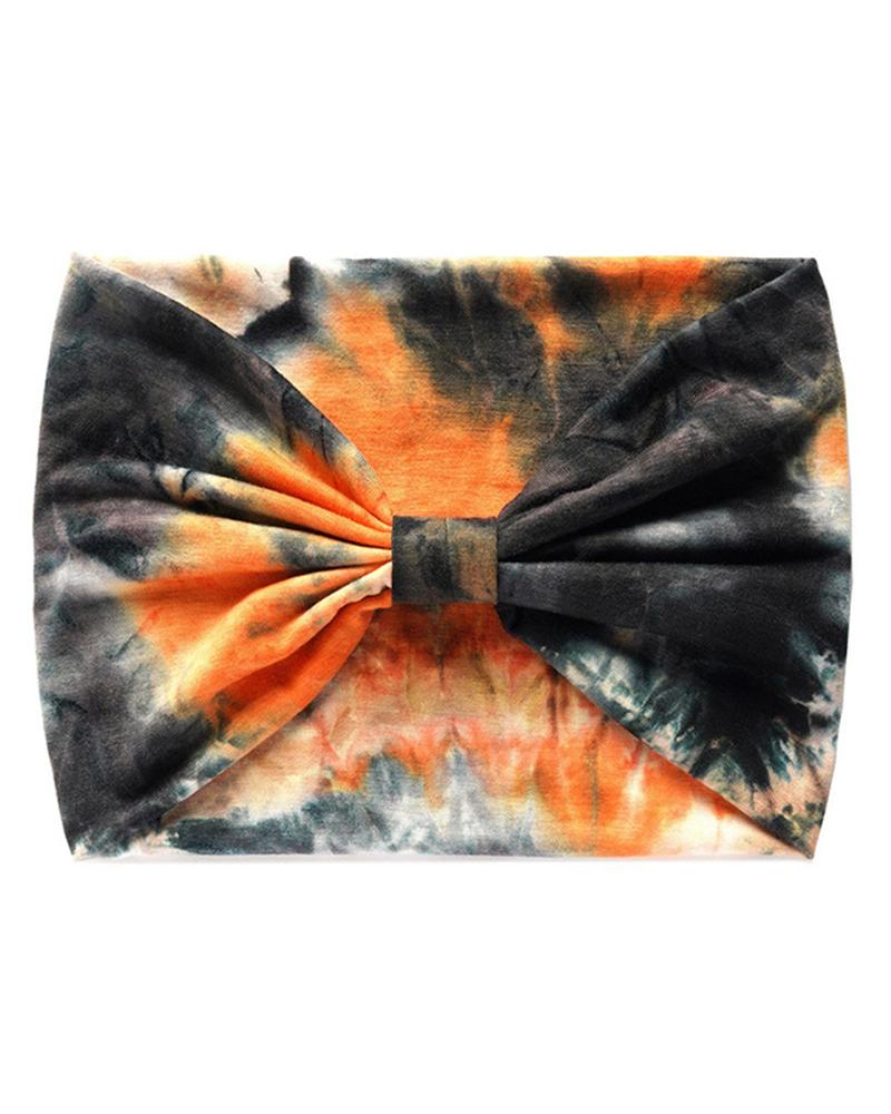 

1pc Tie Dye Print Twisted Yoga Sports Headband, Style5