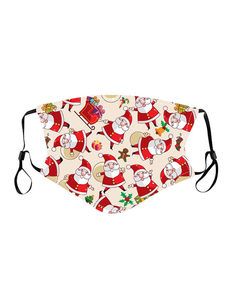 

Christmas Mixed Print PM2.5 Filter Breathable Face Mask For Child, Style7