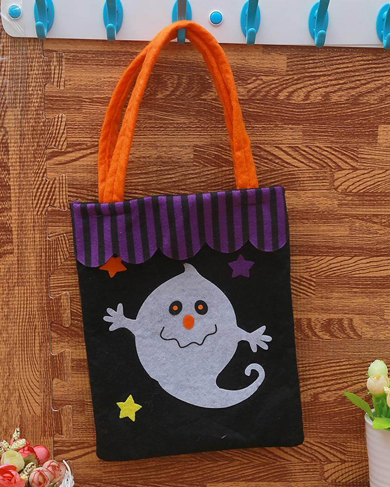 

Halloween Treat Bag Trick or Treat Goody Bags Kids Candy Snack Handbag Giving Bags Halloween Party Decoration Ornaments, Style3