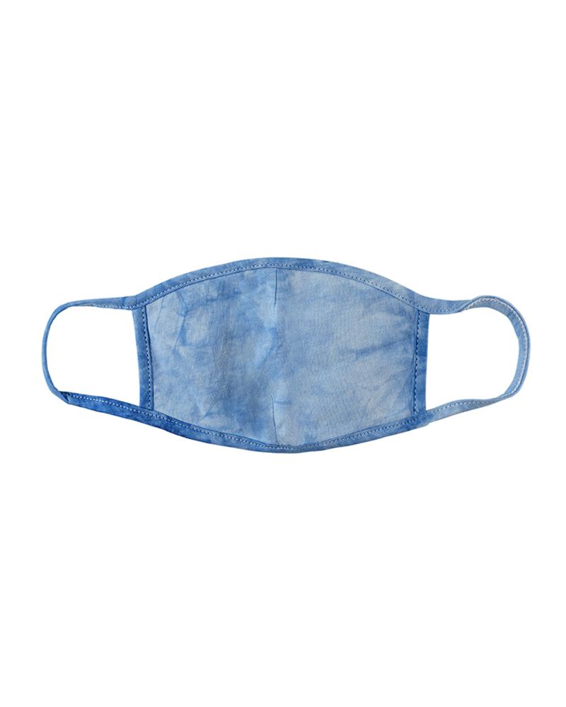 

Tie Dye Print Breathable Mouth Mask, Lighted blue