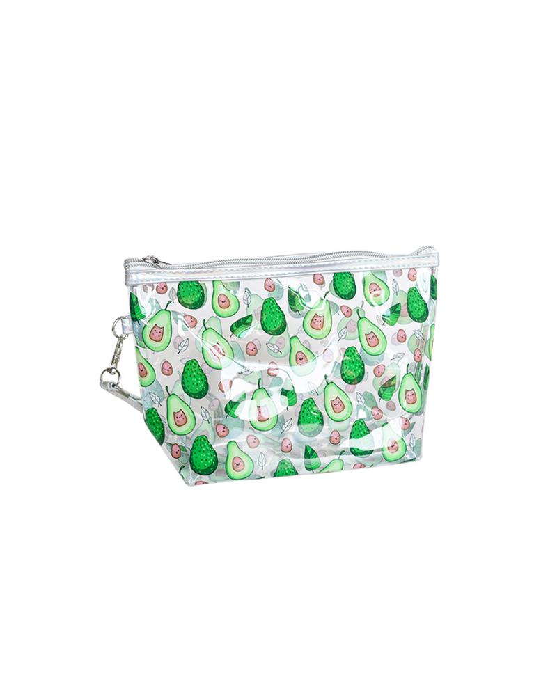 

Animal / Fruit Print Transparent Waterproof Makeup Bag, Style9