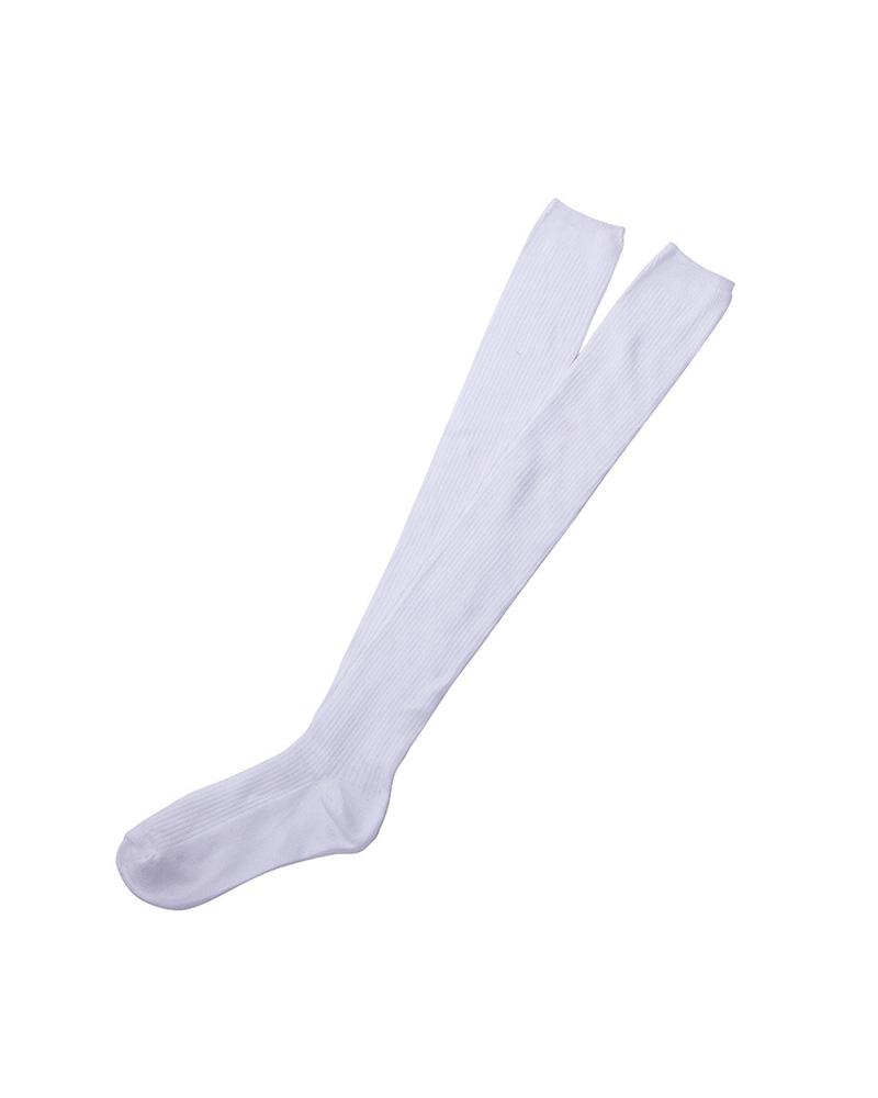 

Plain Over The Knee Socks, White