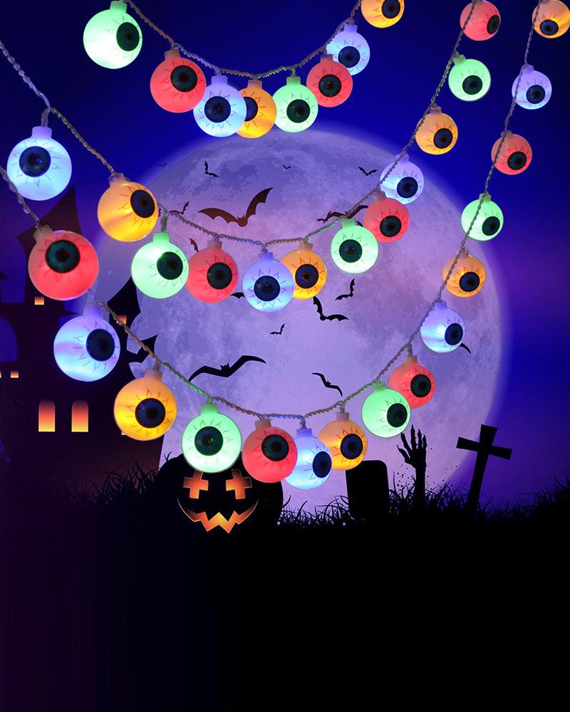 

LED Halloween Eyeball String Lights Fairy Lights For Outdoor Indoor Party Christmas Halloween Decoration, Style1