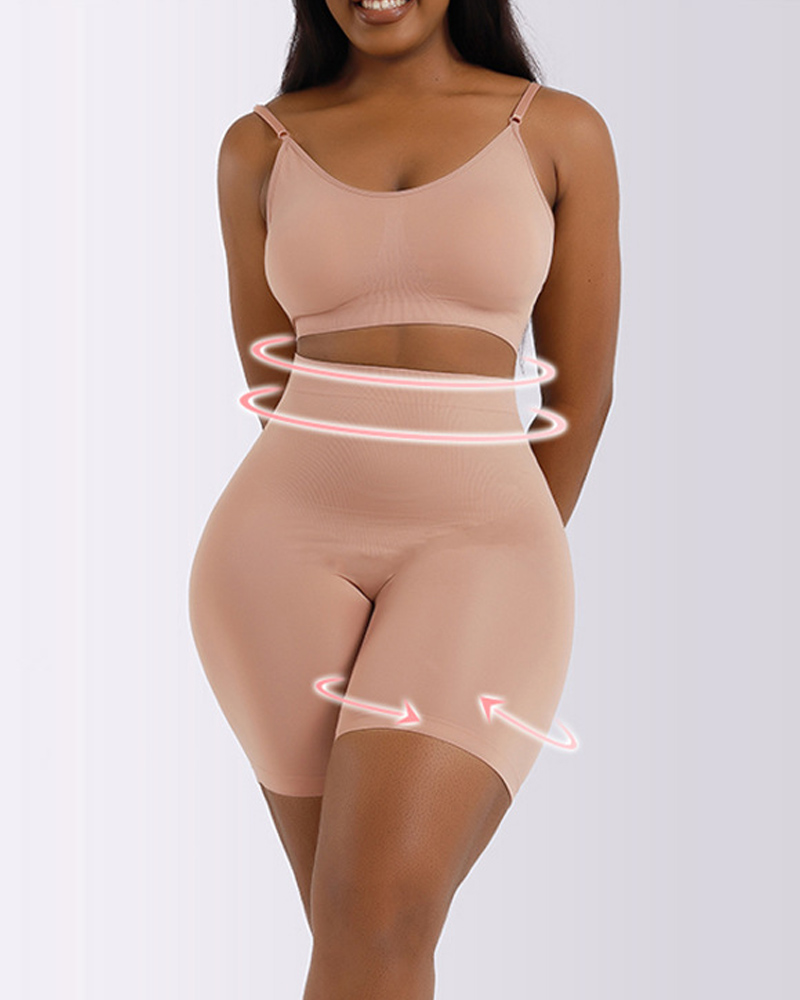 

High Waist Tummy Control Butt Lift Active Set, Apricot