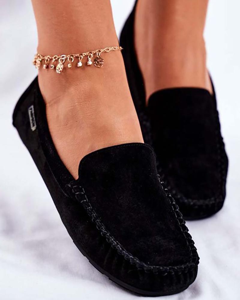

Velvet Ruched Slip On Loafer, Black