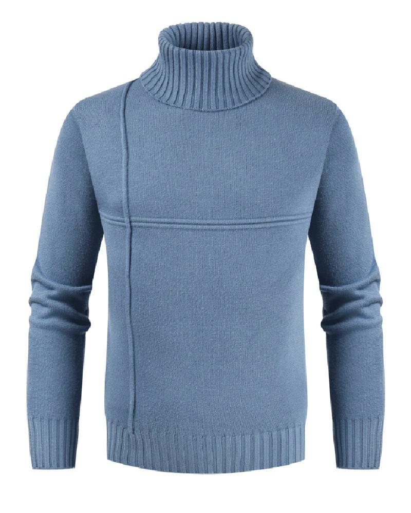 

Men Striped Long Sleeve Sweater, Blue