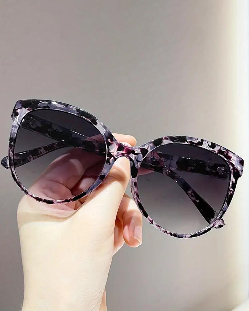 

1Pair Gradient Color Cat Eye Frame Sunglasses, Style3