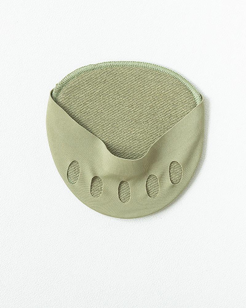 

1Pairs Soft Breathable Anti-Slip Invisible Half-Toe Cushion Honeycomb Forefoot Pads, Green
