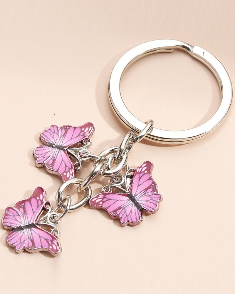 

1pc Butterfly Tassel Trendy Key Ring, Style1