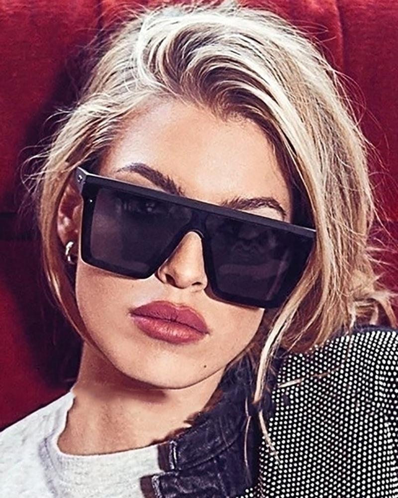 

1Pair Square Frame Retro Sunglasses, Style1