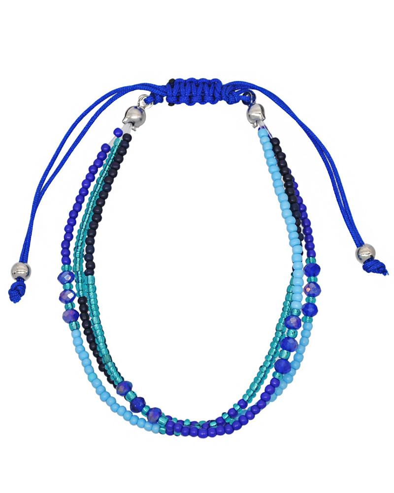 

1pc Bohemian Multi-layer Beaded Braided Bracelet, Style6