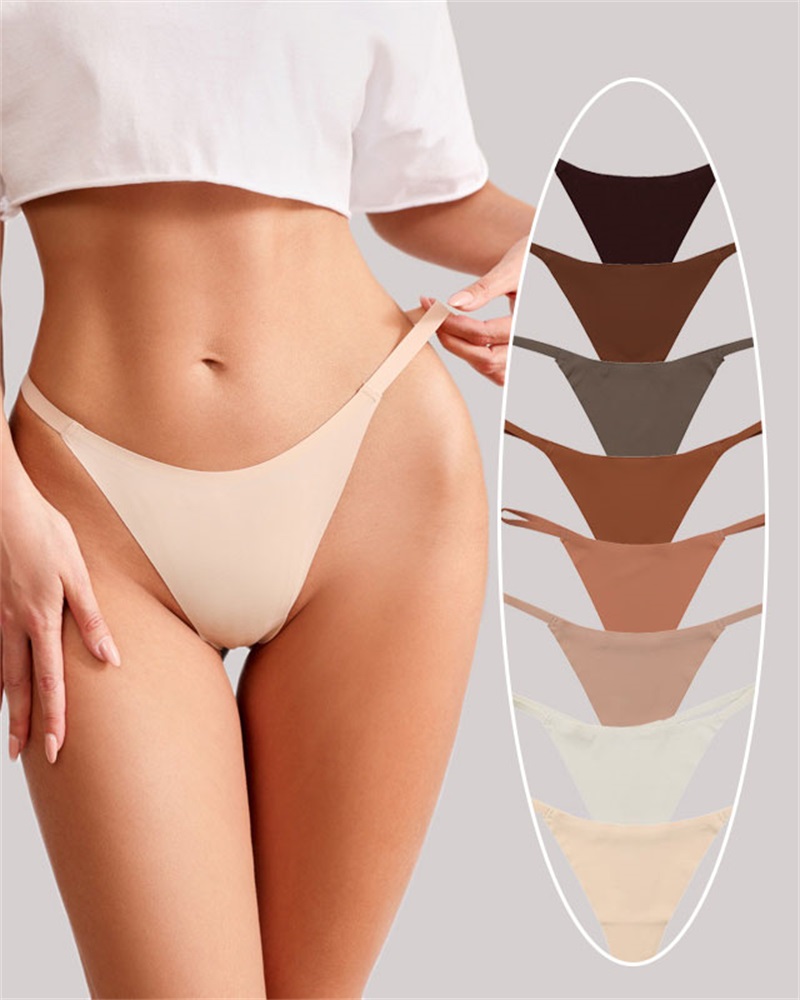 

Seamless Plain Thong Panty, Style1