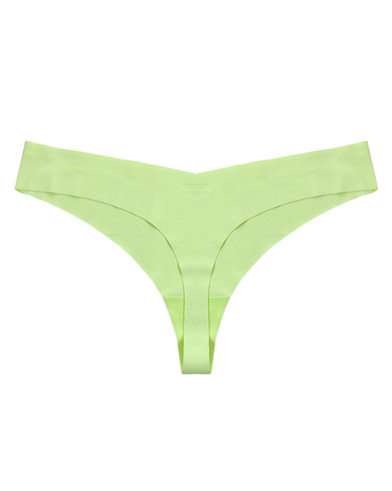 

Seamless Breathable Thong Panty, Lvs green