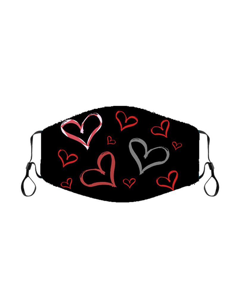 

Valentine's Day Breathable Face Mask, Style10