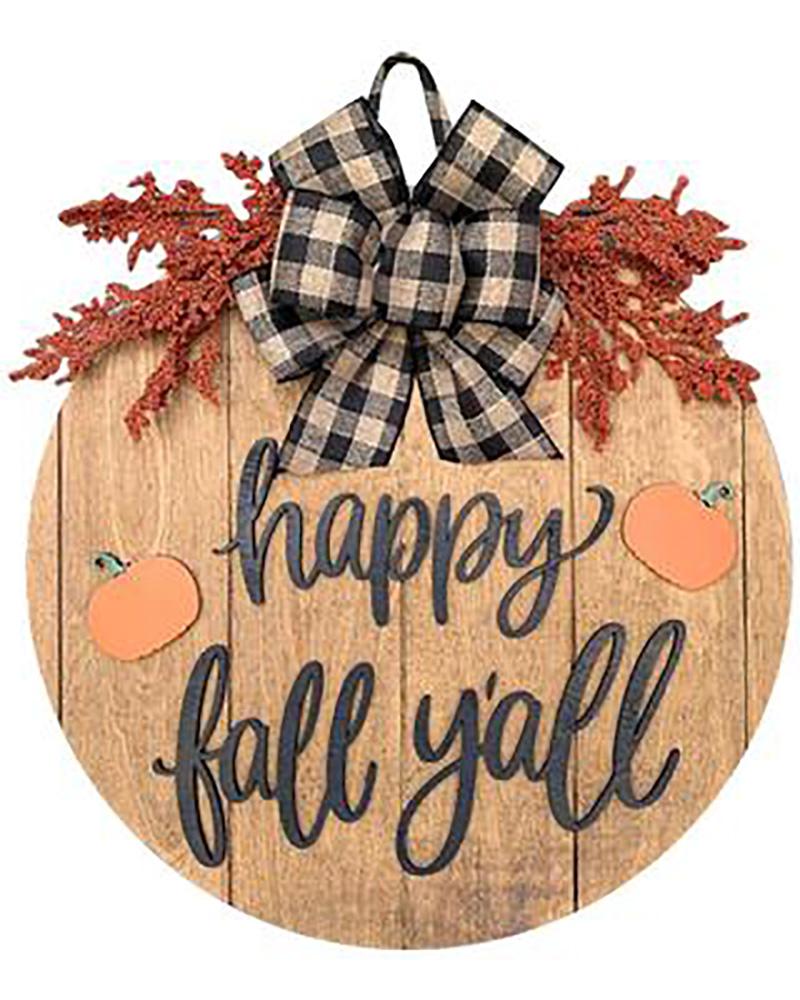 

Pumpkin Welcome Wreath Sign Door Hanger Wooden Halloween Thanksgiving Fall Hanging Sign For Front Door Porch Mantel Wall Decoration, Style2