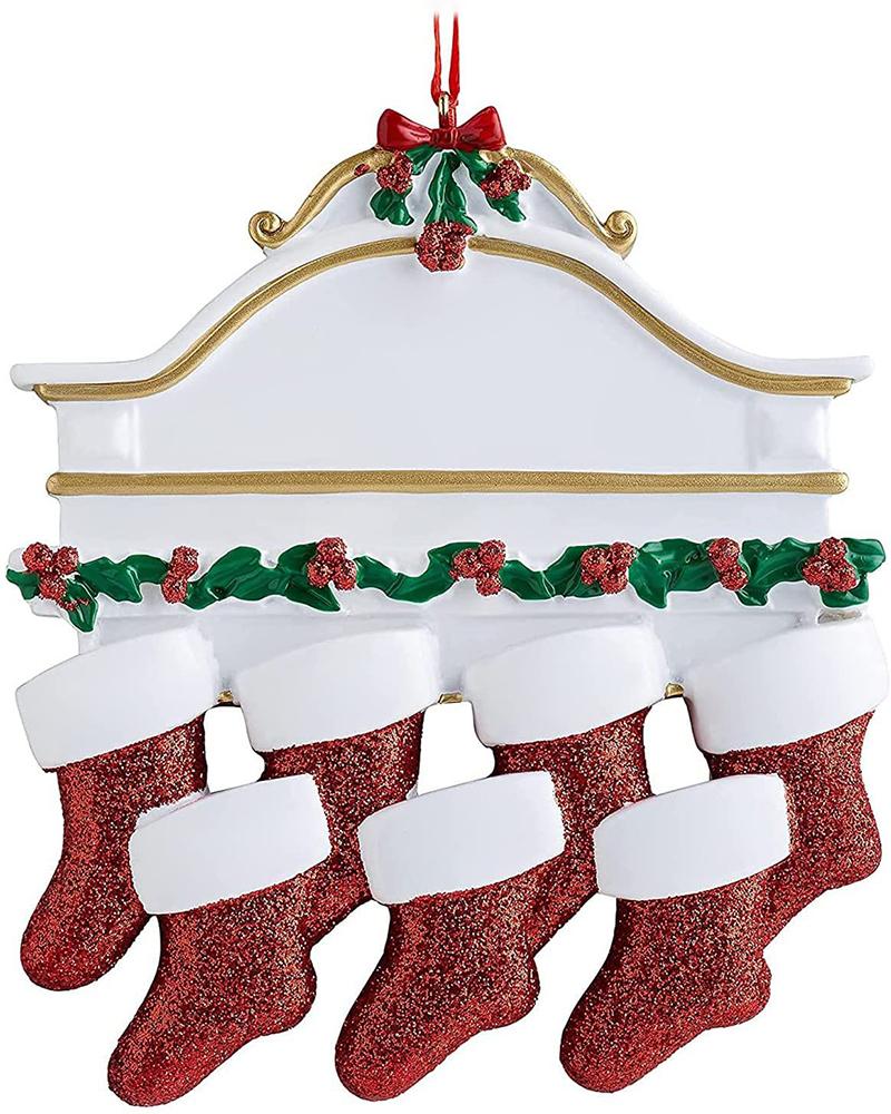 

DIY Personalized White Family Christmas Tree Ornament Winter Tradition Gift Tree Decoration, Style7