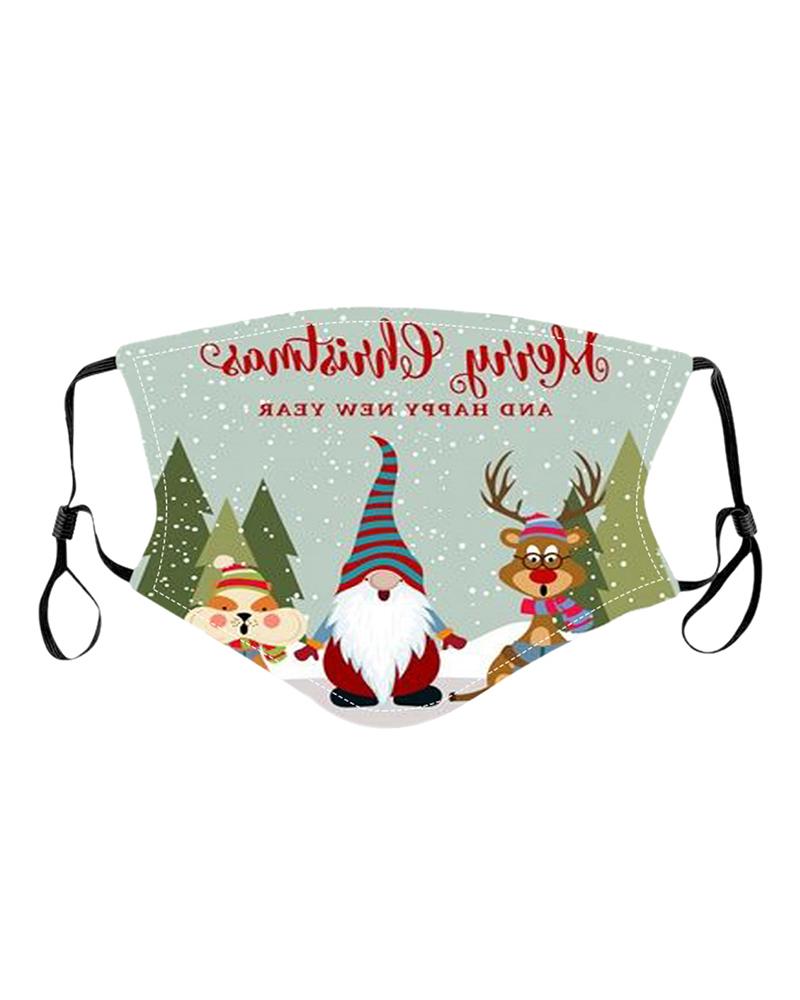 

Christmas Mixed Print PM2.5 Filter Breathable Face Mask For Child, Style6