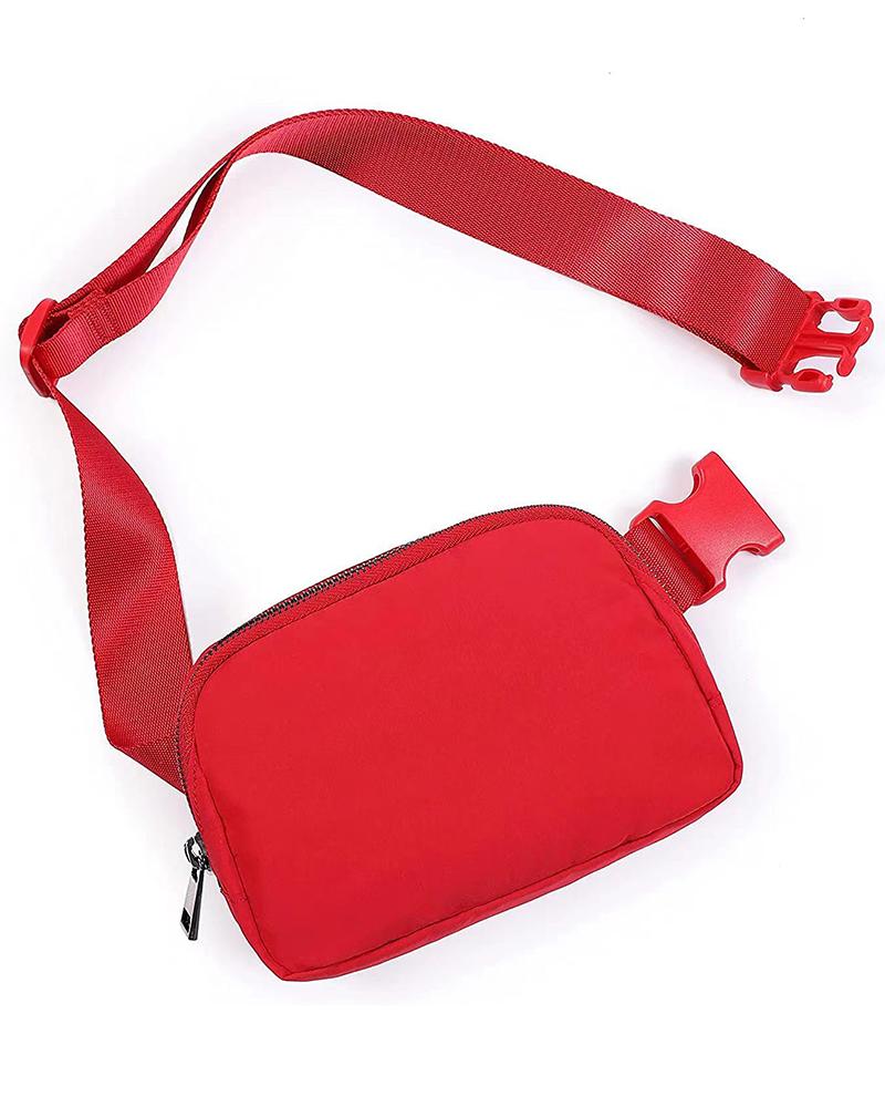 

Women's Fanny Pack Outdoor Sporty Crossbody Belt Bag, Red