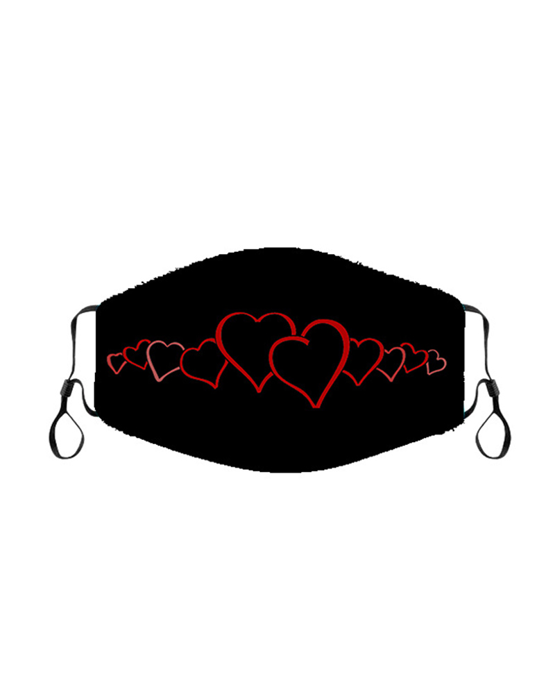 

Valentine's Day Breathable Face Mask, Style3