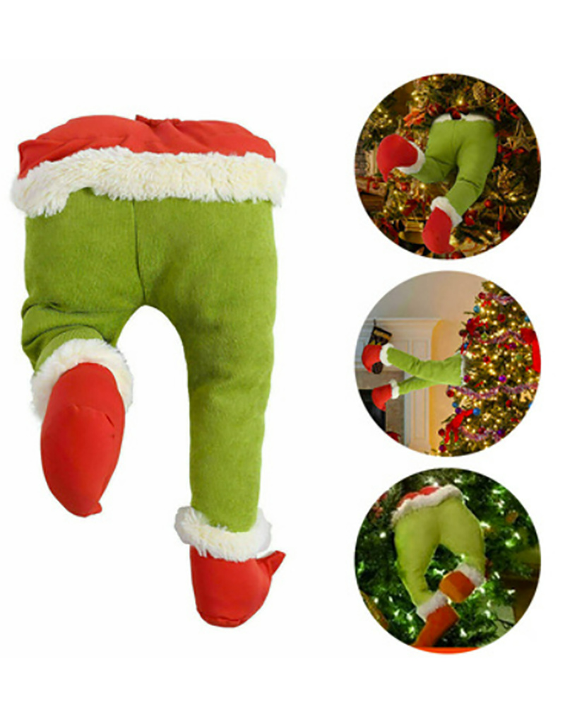 

Furry Green Arm Head Leg For Christmas Tree Decorations Grinch Tree Ornament Dr. Seuss The Grinch Ornaments, Style3