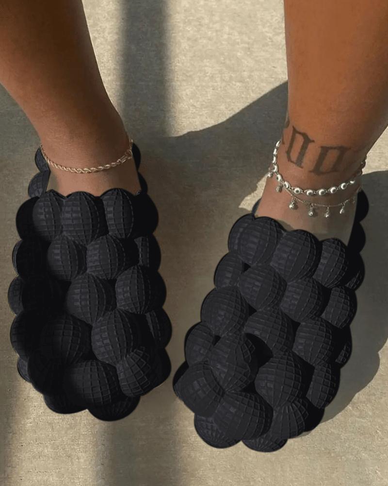 

Bubble Pattern Slippers Without Labels, Black