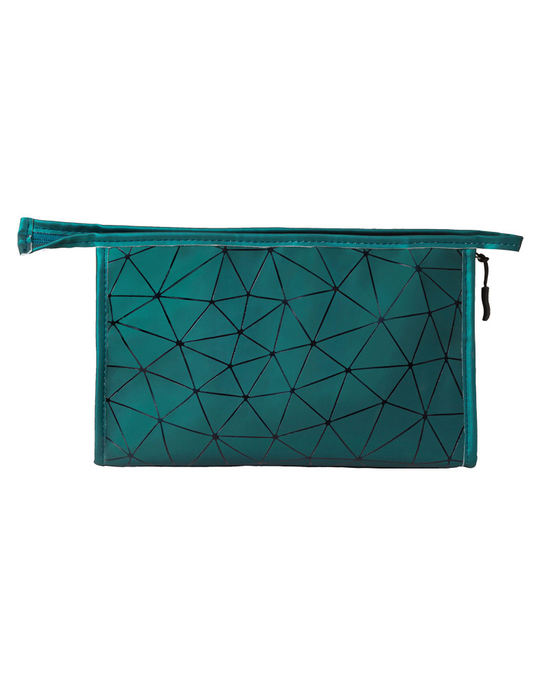 

Geo Print Makeup Bag Portable Cosmetic Beauty Travel Pouch Multifunctional Case Toiletry Organizer, Green