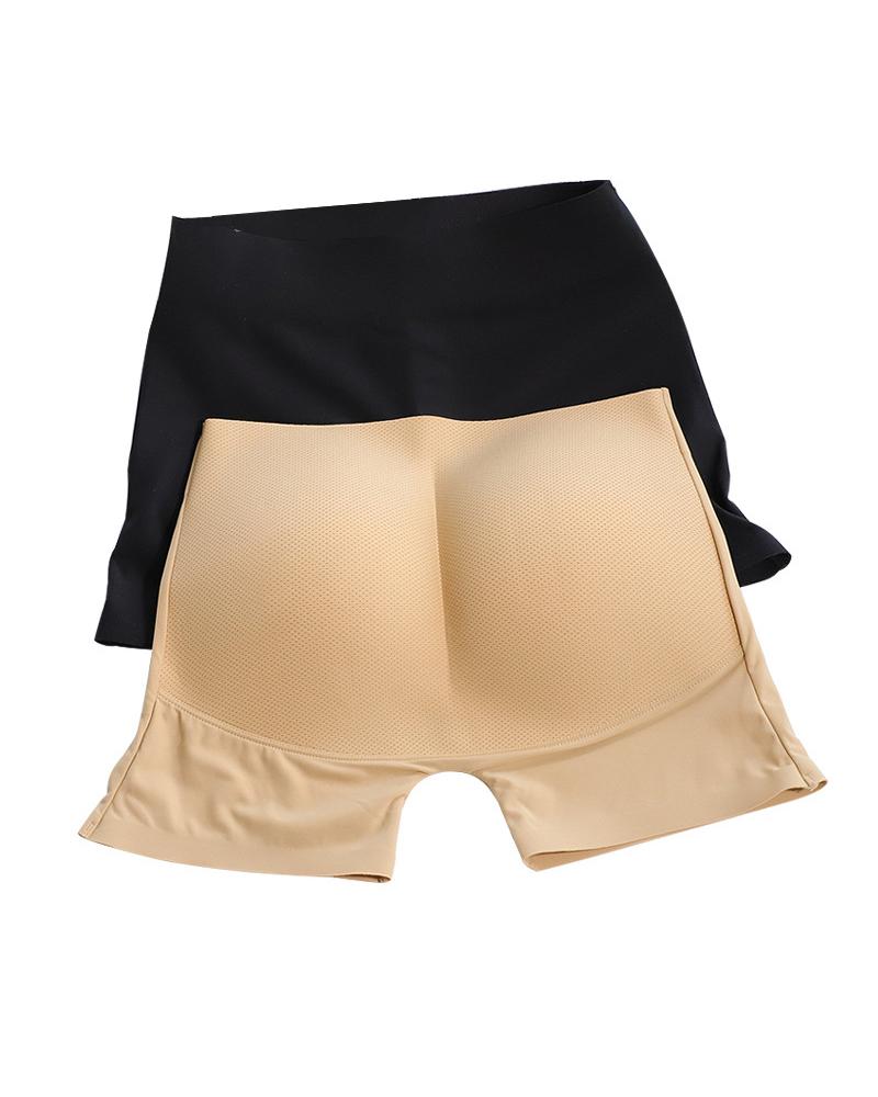 

Plain Body Shaping Hip-Lifting Panties Shapewear Shorts Seamless Shaping Slimming Boyshorts, Khaki