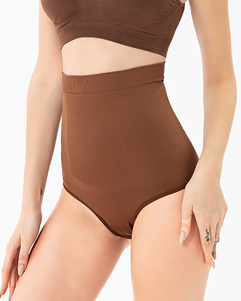 

Seamless Tummy Control Shapewear Slimming Panty, Brown