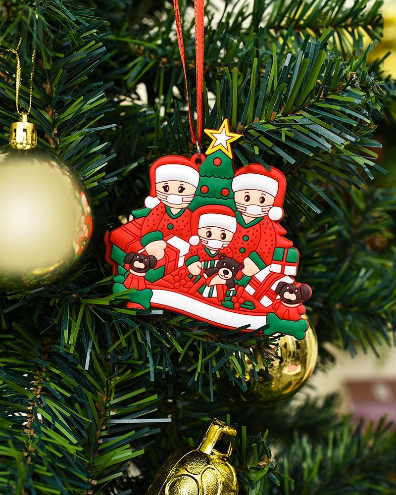 

Christmas Family Member With Mask Ornament, Style2