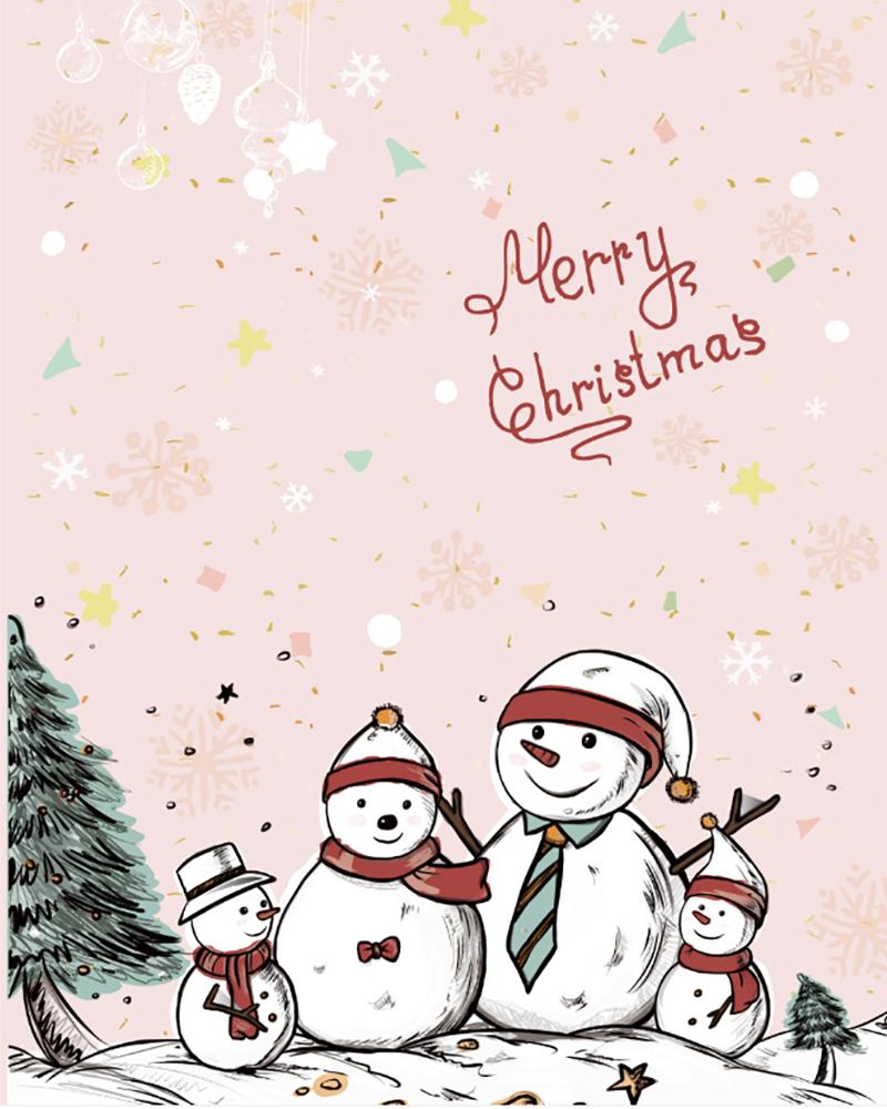 

Christmas Print Greeting Card With Envelope, Style5