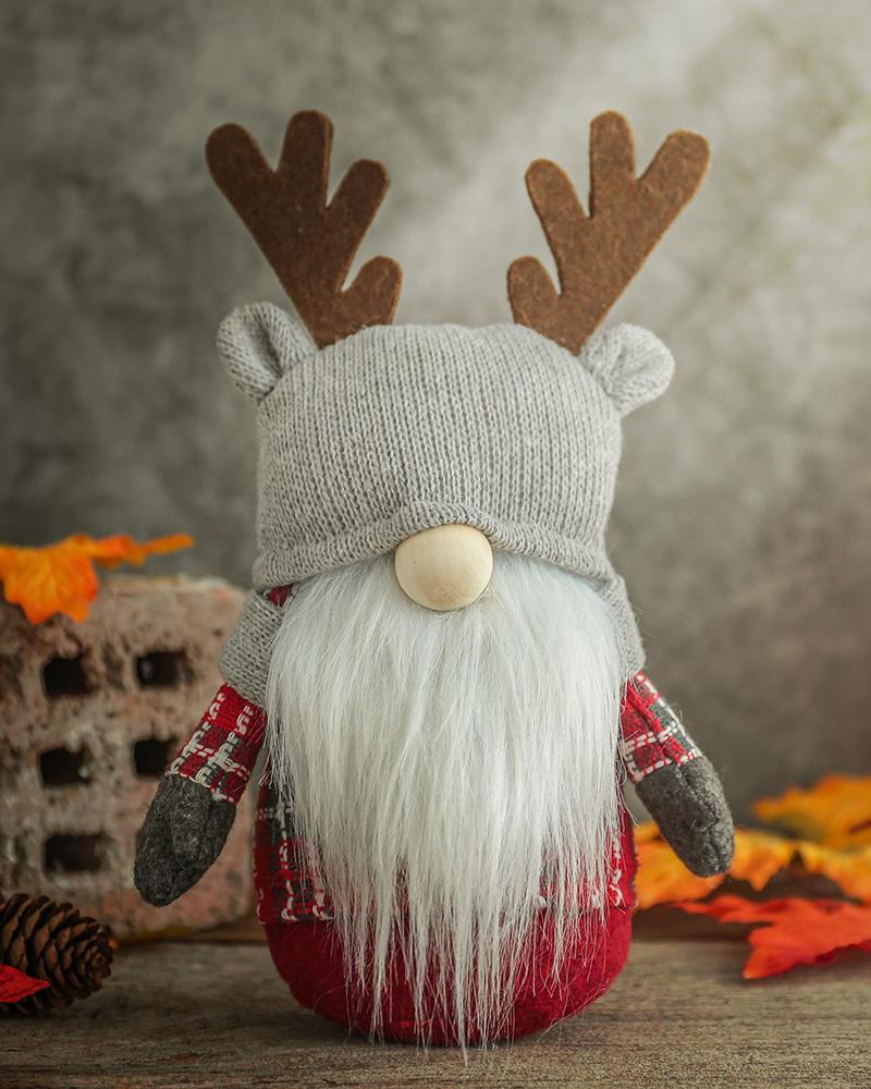 

Gnome Rudolph Doll Christmas Faceless Doll Home Party Desktop Ornaments, Style2