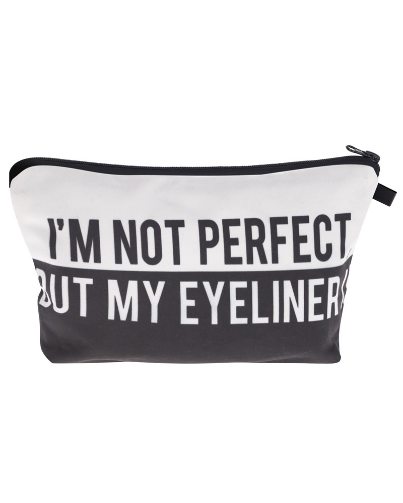 

Letter Print Makeup Bag Portable Cosmetic Beauty Travel Pouch Multifunctional Case Toiletry Organizer, Style2