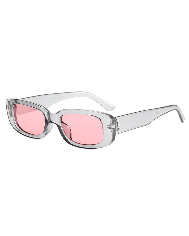 

1Pair Oval Frame Tinted Fashion Sunglasses, Pink