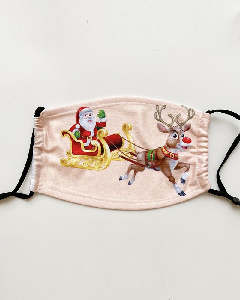 

Christmas Santa Reindder Print PM 2.5 Face Mask With Filter For Adults, Style6