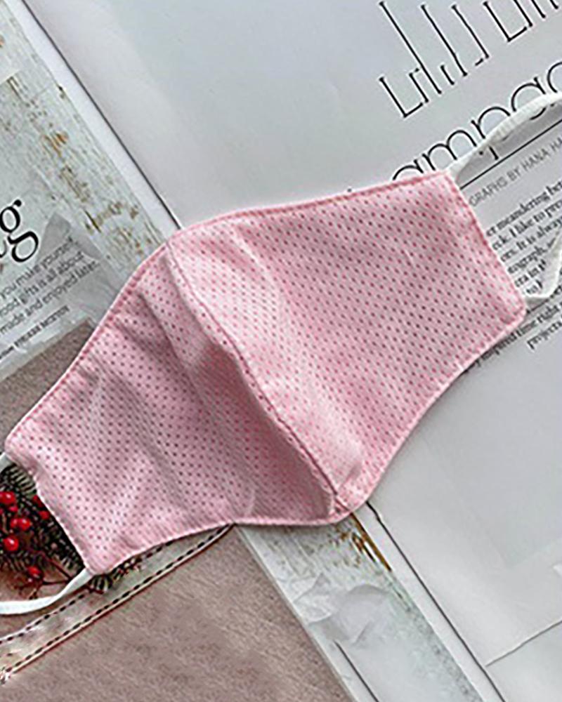 

Ice Silk Breathable Mouth Mask Washable And Reusable, Pink