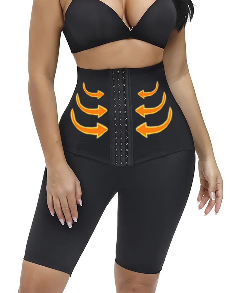 

Waist Trainer Shapewear Tummy Control Body Shaper High Waist Butt Lifter Shorts, Black