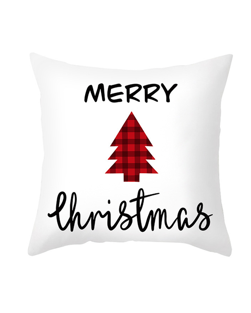 

Christmas Print Cushion Cover Without Filter, Style2
