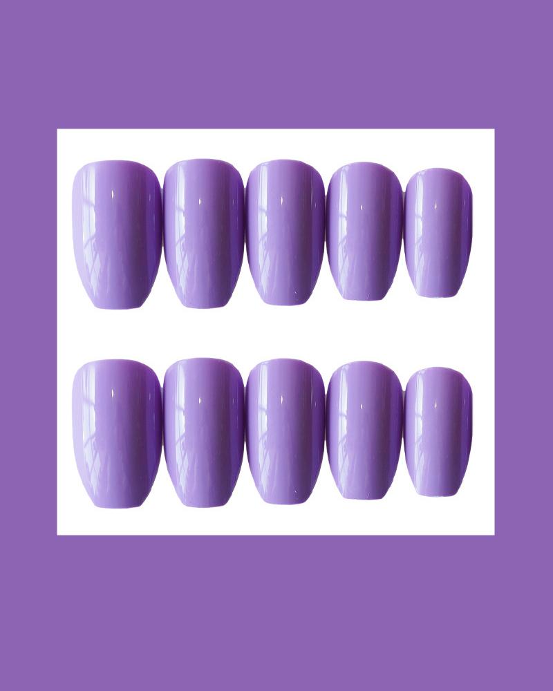 

Solid High Shine Nail Stickers, Purple