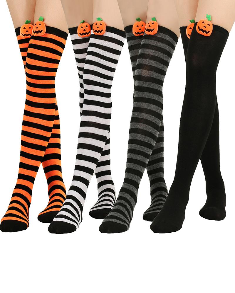 

Halloween Pumpkin Pattern Stockings, Orange