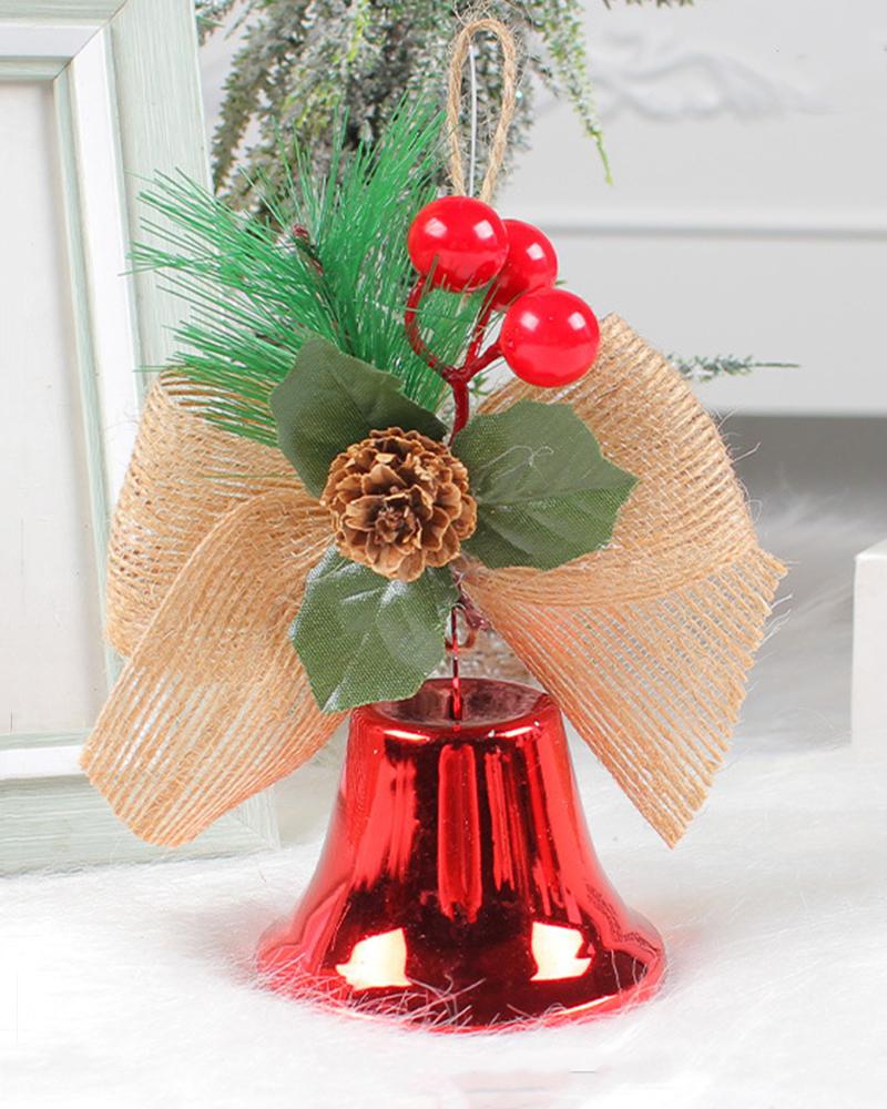 

Christmas Tree Ornament Bowknot Design Jingle Bell Decoration, Style4