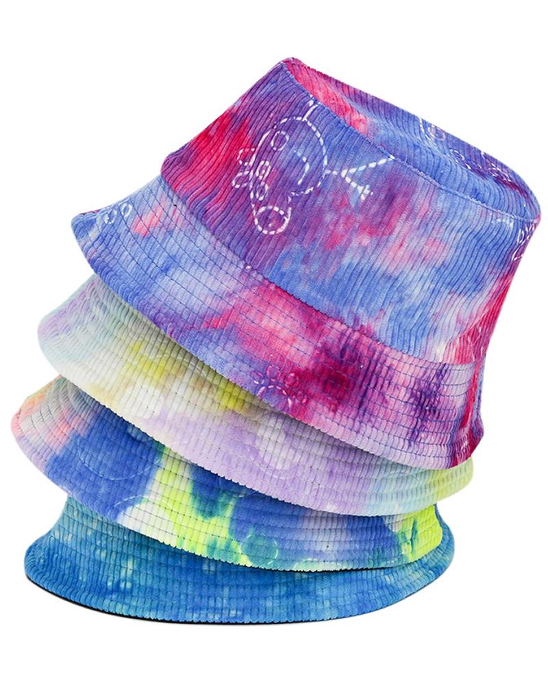 

Tie Dye Print Bucket Hat, Style1