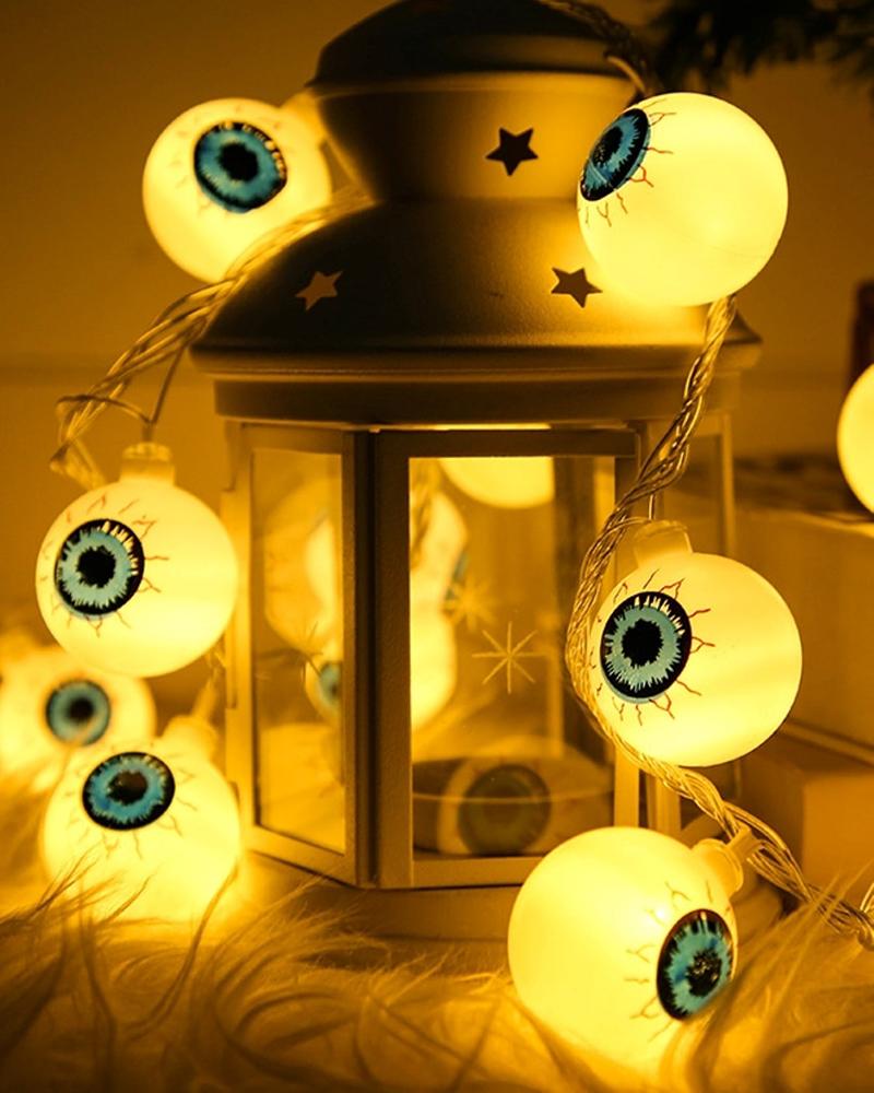 

Halloween Eyeball String Lights Scary Decoration With 20 LED Eyeballs Indoor/Outdoor For Party, House, Yard, Garden Decorations, Style1
