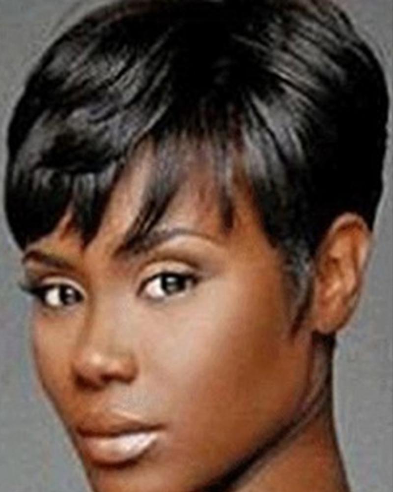 Short Pixie Cut Heat Resistant Synthetic Hair Wig With Bangs