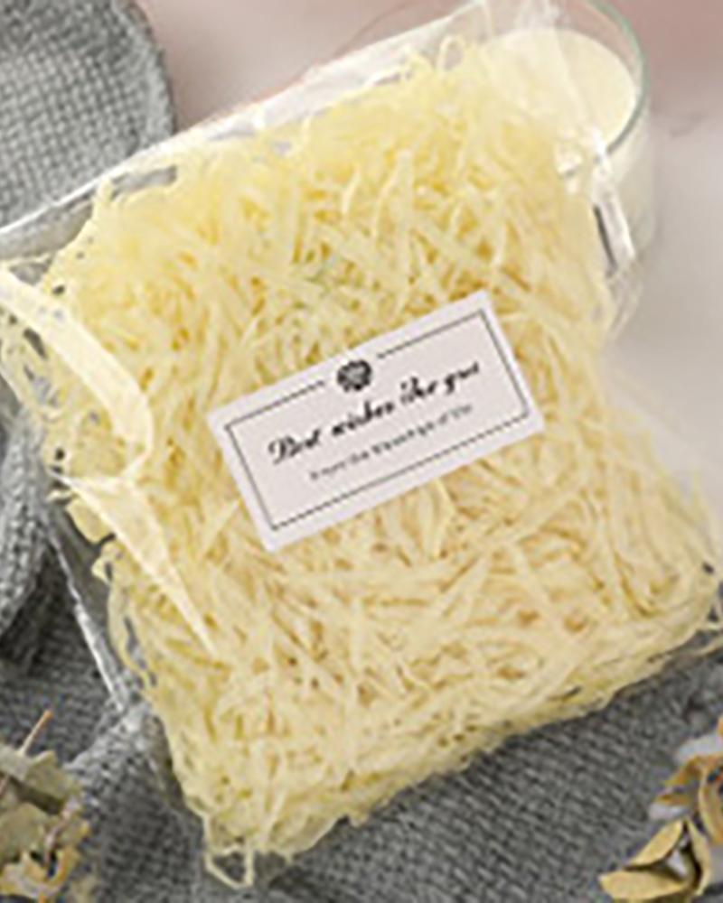 

1Pack Christmas Box Filler Grass Stuffer Raffia Shreds, Yellow