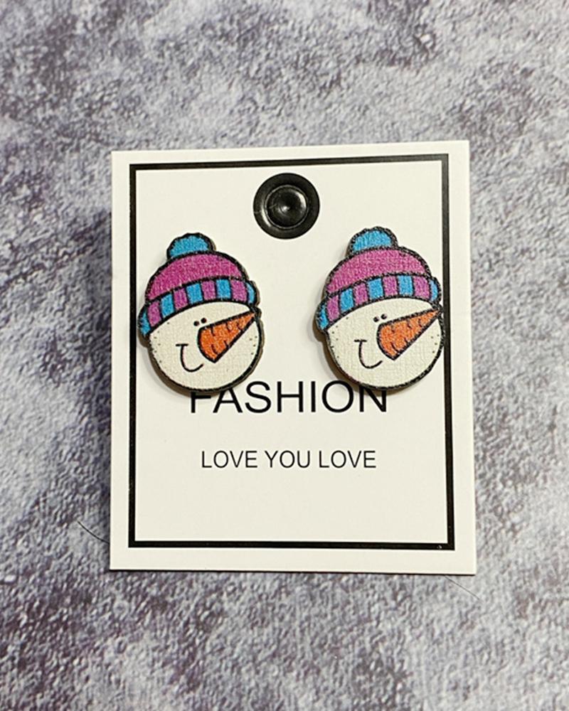 

1Pair Christmas Party Festival Gifts Earrings, Blue