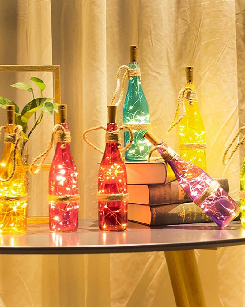 

Wine Bottle Lights  20 LED Battery Operated LED Fairy Mini String Lights for DIY, Party, Decor, Christmas, Halloween,Wedding, Style1
