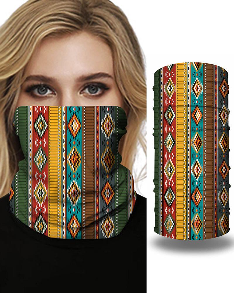 

Print Breathable Face Bandana Magic Scarf Headwrap Balaclava, Yellow