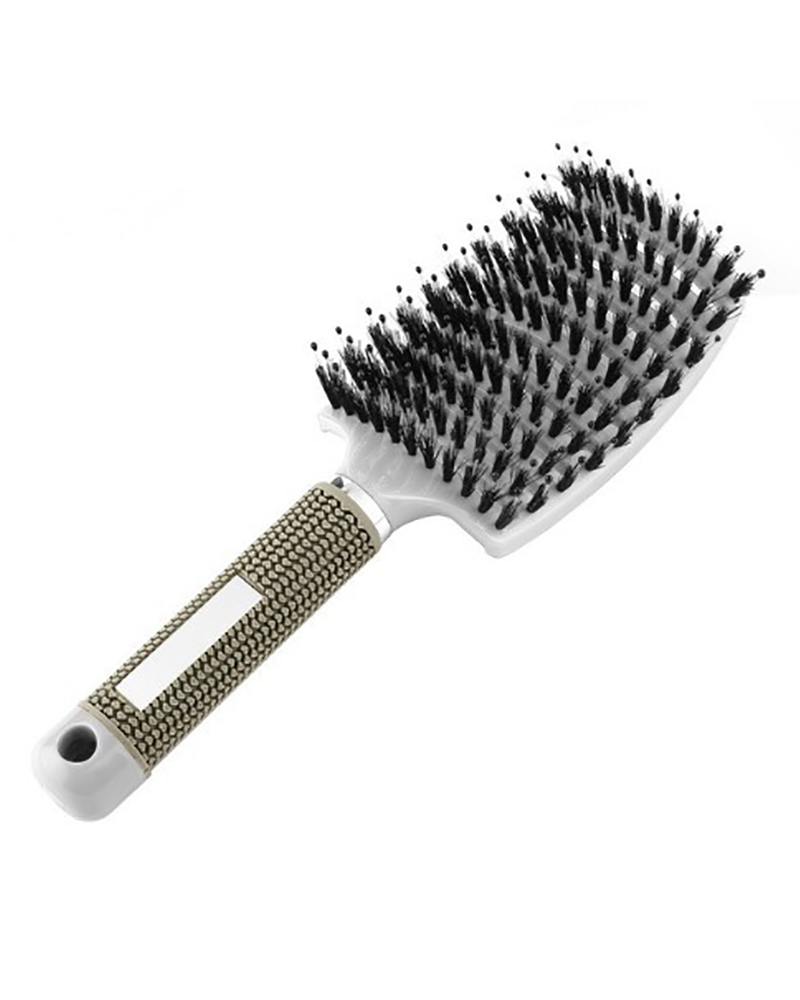 

Hair Scalp Massage Comb Hairbrush Bristle, White