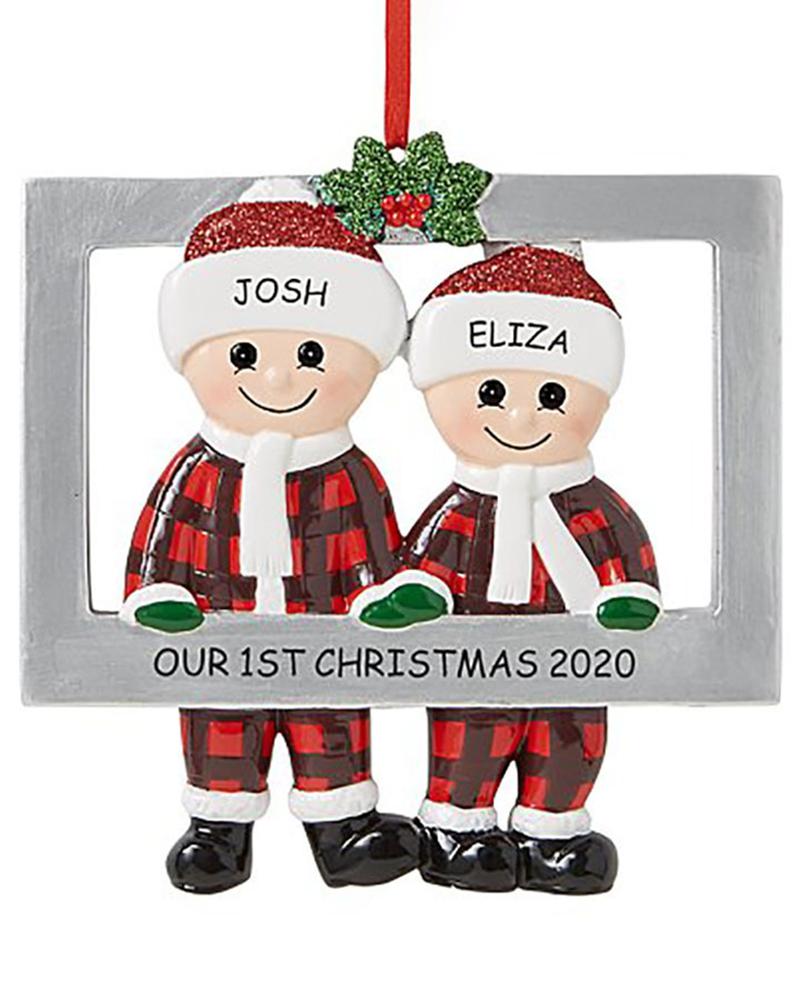 

Xmas Cute Family Photo Frame Pendant Christmas Tree Decoration Ornament, Style2