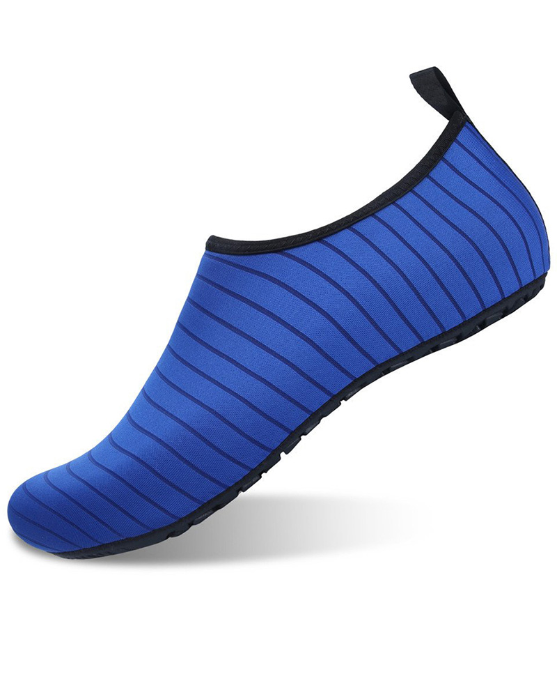 

Contrast Paneled Slip On Swim Water Beach Yoga Shoes, Blue